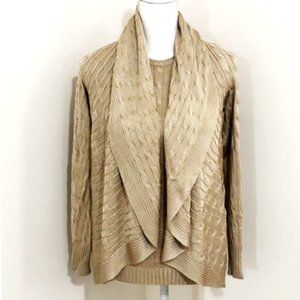 Ralph Lauren Black Label Silk Cardigan Sweater Set